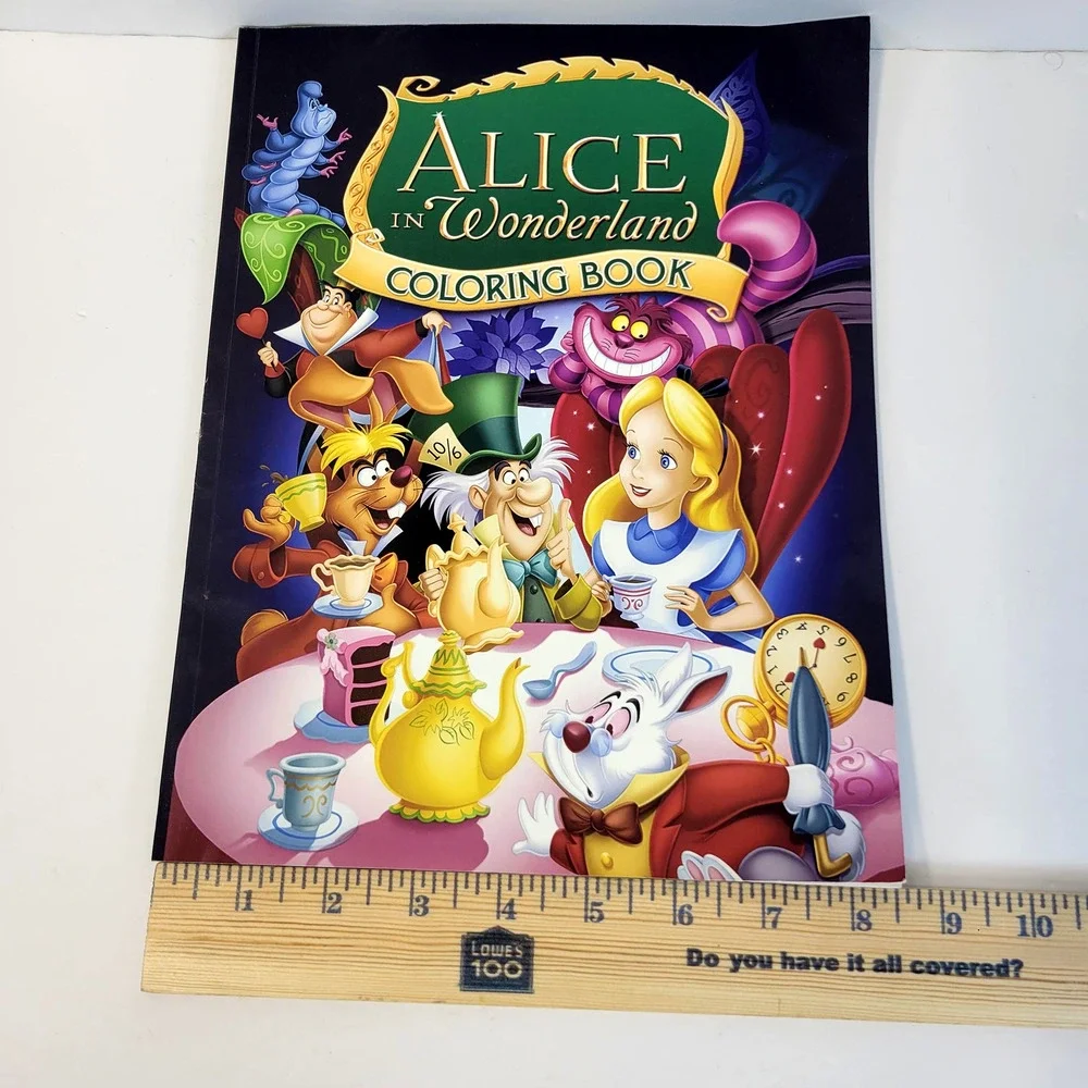 Alice In‎ Wonderland Coloring Book Lewis Carroll Purple Paperback Fantasy